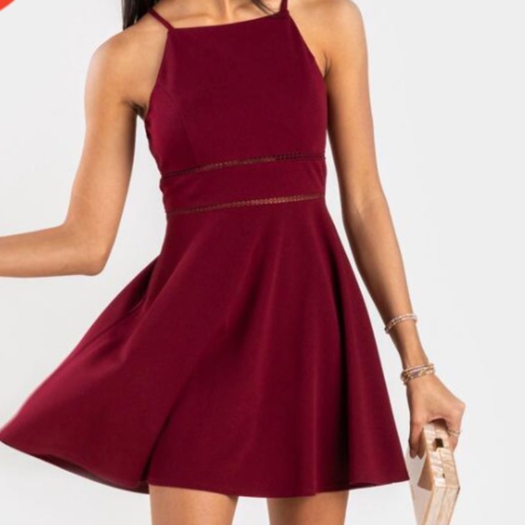 NEW Francesca's Hailey Ladder Trim Mini Dress MED - Picture 3 of 3